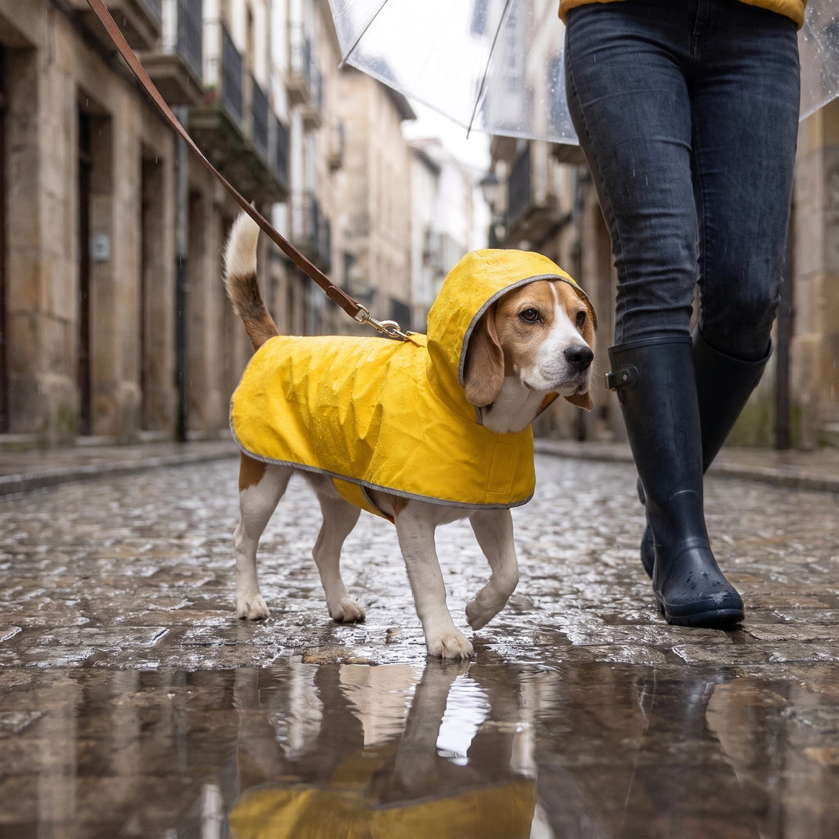 Chubasquero Reversible Impermeable para Perros