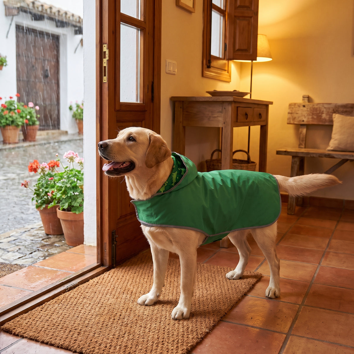 Chubasquero Reversible Impermeable para Perros