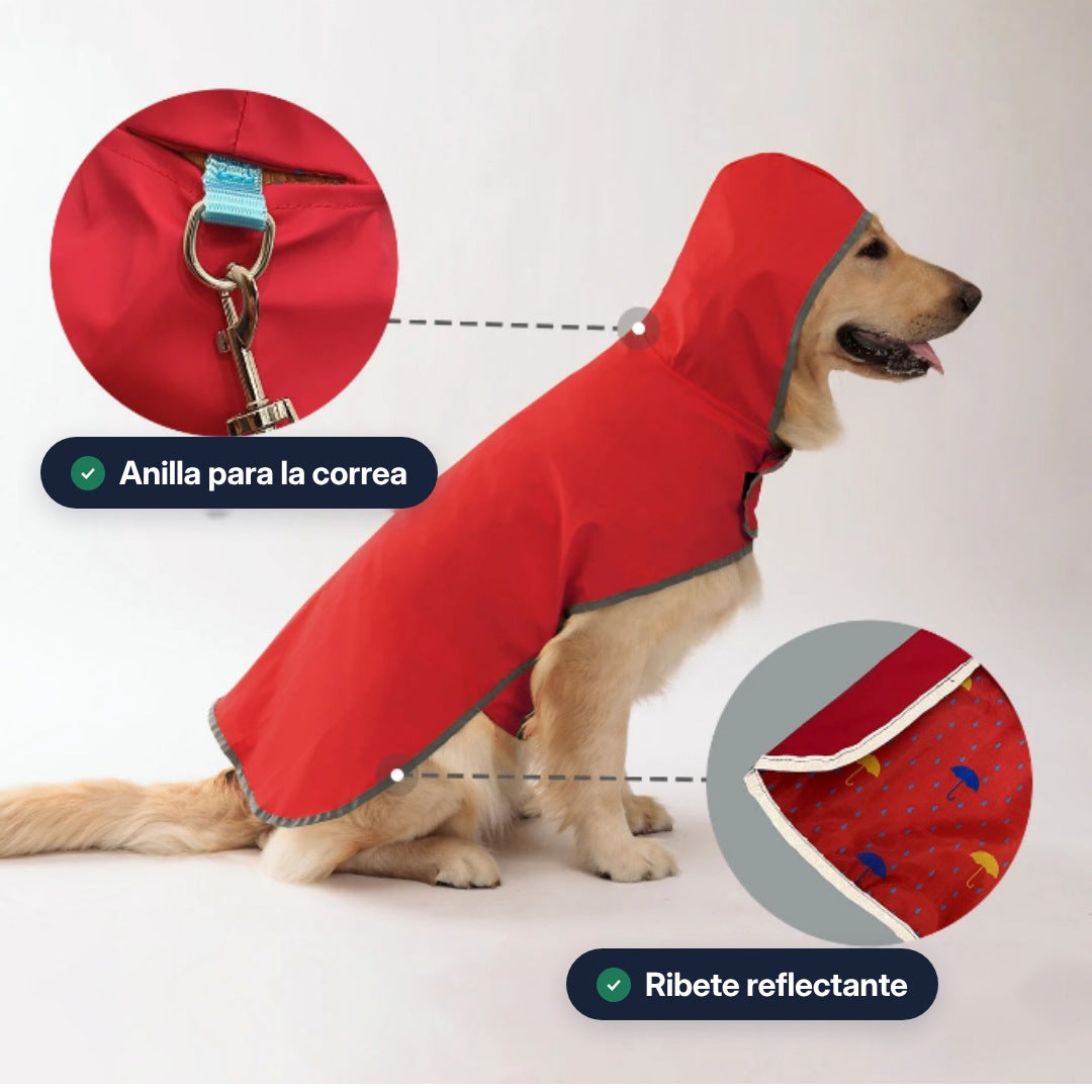Chubasquero Reversible Impermeable para Perros